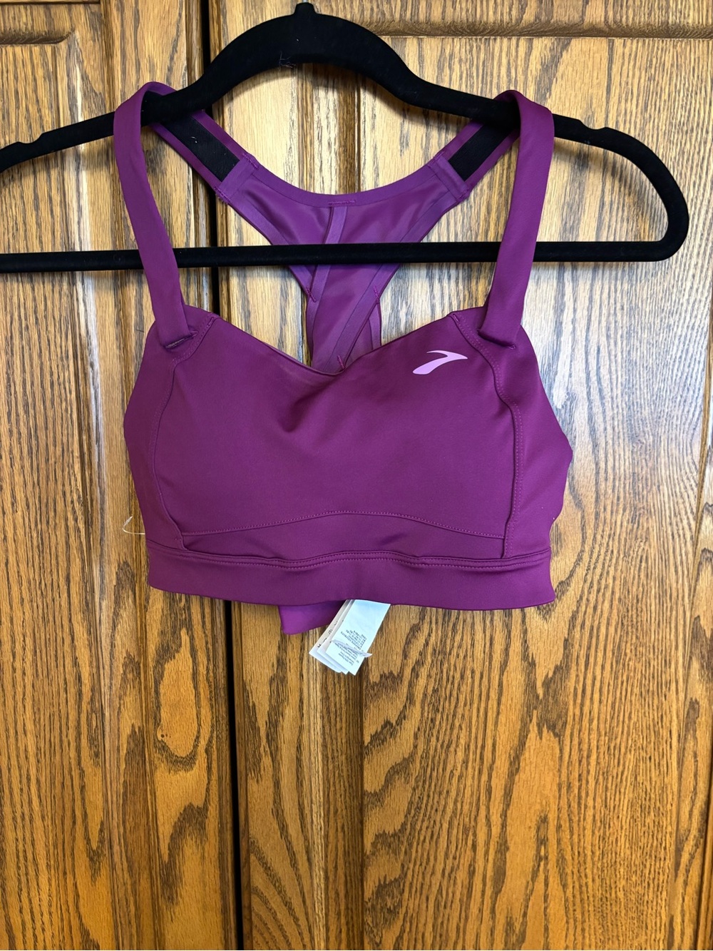 Brooks Purple Padded Sports Bra - Supportive Racerback 30C